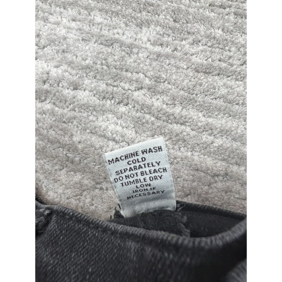 Refuge Shorts Womens 4 Black Denim High Rise Cheeky Jean Distressed - Picture 11 of 11